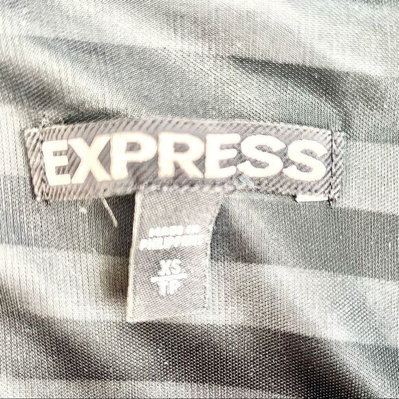 Express Striped Fit & Flare Dress - Picture 7 of 8